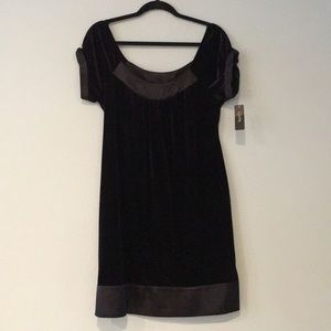Black velvet dress